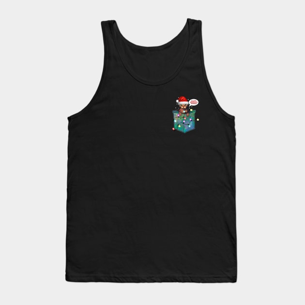 Happy holidays human bengal in pocket Tank Top by Meakm